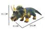 Imagem de Dinossauro Triceratops Vinil Emborrachado com Muito Realismo 15x9x35 cm