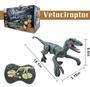 Imagem de Dinossauro Velociraptor Recarregavel C/ Controle Remoto Som e Luz Articulado - Zoop