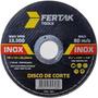 Imagem de Disco Corte Metal Aço Inox Ferro Esmerilhadeira 115X1X22Mm