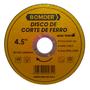 Imagem de Disco De Corte 4,5 " 115 mm Cortes Finos Ferro Barras Chapas Reforçado BOM5109