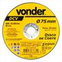 Imagem de Disco de corte 75 mm x 1,4 mm x 10 mm DCV - Vonder