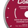 Imagem de Disco de Corte Contínuo Diamantado Profissional Plus 200mm - CORTAG-60570
