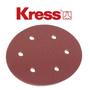 Imagem de Disco de Lixa 225mm Grão 180 Lixadeira Girafa com 5pçs Kress