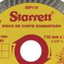 Imagem de Disco diamantado turbo 110 mm para porcelanato - DDP110 - Starrett