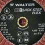Imagem de Disco Flap Quick Step 4.1/2" Grão 80 Walter 07Q458