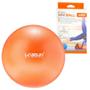 Imagem de Disco Inflavel Equilibrio + 2 Overball para Pilates 25cm Laranja  Liveup Sports 