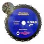 Imagem de Disco Lâmina Dente Corrente Roçadeira Motosserra Furo 230mm Jardinagem