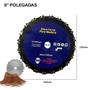 Imagem de Disco Lâmina Dente Corrente Roçadeira Motosserra Furo 230mm Jardinagem