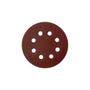 Imagem de Disco Lixa Pluma Ferro 5 X 60 8Furo ./ Kit Com 10 Unidades
