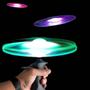 Imagem de Disco voador com luz Led lançador voa de verdade Rosa
