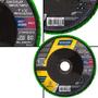 Imagem de Discos Flap 7 POL Grão 80 Fibra com 10 Unidades R244 NORTON