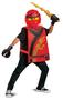 Imagem de Disguise Kai Costume para Crianças, Lego Ninjago Legacy Theme Basic Character Accessories, Single Child Size Red (100379)