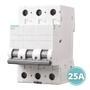 Imagem de Disjuntor 5sl13257mb tripolar 3p curva c 25a siemens