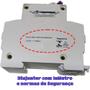 Imagem de Disjuntor Bipolar Duplo Mini Din Curva C para 2 Fases de 70a