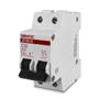 Imagem de Disjuntor Mini Bipolar JD156 32A Curva C 6kA Sibratec