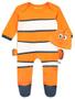 Imagem de Disney Baby Boys's Finding Nemo Footie e Hat Set Tamanho 12M Laranja