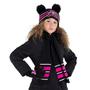 Imagem de Disney baby girls Toddler Minnie Mouse Winter Hat, Scarf, and Gloves Or Mittens Ages 2-4 4-7 Cold Weather Hat, Gloves Black/Pink, Years US