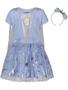 Imagem de Disney Frozen Elsa Anna Toddler Girls Fantasia Vestido Vestido e Faixa de Cabeça Conjunto 3T