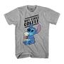 Imagem de Disney Lilo e Stitch Coffee Primeira Camiseta Adulta (Média, Heather Grey)