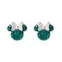 Imagem de Disney Minnie Mouse Birthstone Joias para mulheres, Sterling Silver Pave Brincos de Cravo de Cristal, Maio