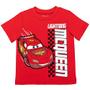 Imagem de Disney Pixar Cars Lightning McQueen Toddler Boys 2 camisetas gráficas cinza/vermelha 4T