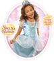 Imagem de Disney Princess Cinderela Dress Costume, Sing &amp Shimmer Musical Sparkling Dress, Sing-A-Long to "A Dream is A Wish Your Heart Makes" Perfeito para festa, Halloween ou vestir-se Exclusivo da Amazon