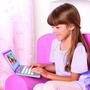 Imagem de Disney Princess Girls Play Laptop Computer Style Collection Click & Go Play Laptop para meninas com sons e iluminação no botão Características removíveis de dupla face Play Background, para idades 3+