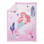 Imagem de Disney The Little Mermaid Pink, Aqua, & Coral Ariel Cute by Nature 3Piece Nursery Crib Bedding Set - Comforter, Crib Sheet, Dust Ruffle, Pink, Aqua, Coral, Navy