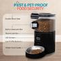 Imagem de Dispensador automático de alimentos secos para cães e gatos Genius 4.5L (preto)