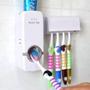 Imagem de Dispenser Aplicador Pasta Dente Suporte Escovas Creme Dental