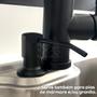 Imagem de Dispenser de Detergente Preto Dosador Inox 304 Porta Detergente de Embutir 500ml Black Fosco Cozinha Porta Sabonete Liquido de Bancada Embutido na Pia