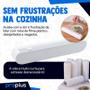 Imagem de Dispenser de Papel Filme Plástico Pvc Manteiga Alumínio Cortador Toalha Manual Com Ventosa Alimentos Embalagem Magnético