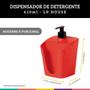 Imagem de Dispenser de Pia Porta Detergente Esponja Vermelho LP House