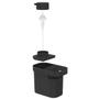 Imagem de Dispenser Detergente 650ml com Rodo de Pia Compacto Preto
