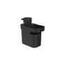 Imagem de Dispenser Detergente 650ml com Rodo de Pia Compacto Preto