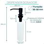 Imagem de Dispenser Detergente Preto Bancada 500Ml Inox Fosco Black