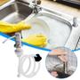 Imagem de Dispenser Dosador Mangueira Flexivel Embutir Suporte Pia Cozinha Banheiro Tanque Liquidos