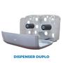 Imagem de Dispenser Papel Higienico Rolão Duplo Branco c/ Cristal Elisa Plus