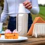 Imagem de Dispenser para Copos Em Plastico Reciclado 9,5 x h18,5 cm - Tierra - Branco Leite - Guzzini