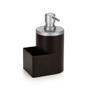 Imagem de Dispenser para Detergente e Bucha 600ml Preto e cromo fosco