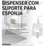 Imagem de Dispenser Para Detergente E Esponja Smile 650ml Stolf Branco