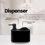 Imagem de Dispenser Porta Detergente Com Esponja 300ml Acqua  Mood