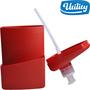 Imagem de Dispenser Porta Detergente e Esponja Organizador Cozinha 700ml Vermelho Utility