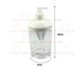 Imagem de Dispenser Porta Sabonete Líquido 500ml De Pia Banheiro Lavabo Cristal Branco - 340.1 Utility