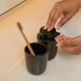 Imagem de Dispenser Porta Sabonete Liquido Em Cerâmica Saboneteira Banheiro Lavabo 250ml