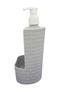 Dispenser Rattan Delta Tendência Porta Detergente e Bucha - KOPECK Imagem de Dispenser Rattan Delta Tendência Porta Detergente e Bucha