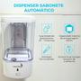 Imagem de Dispenser Sabonete Líquido Álcool Gel 600 ml Automático com Sensor de Parede Importway Iwdsa-600