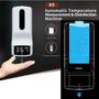 Imagem de Dispenser Sabonete Líquido Detergente Álcool Gel Automático Elétrico Com Medidor De Temperatura 1000ml