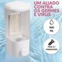 Imagem de  Dispenser Suporte Porta Sabonete Líquido álcool Gel Fixar Parede Banheiro Academia Estabelecimentos 500ml