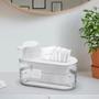 Imagem de Dispenser Transparente Detergente e Bucha Branco 500ml - Arthi